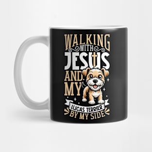 Jesus and dog - Lucas Terrier Mug